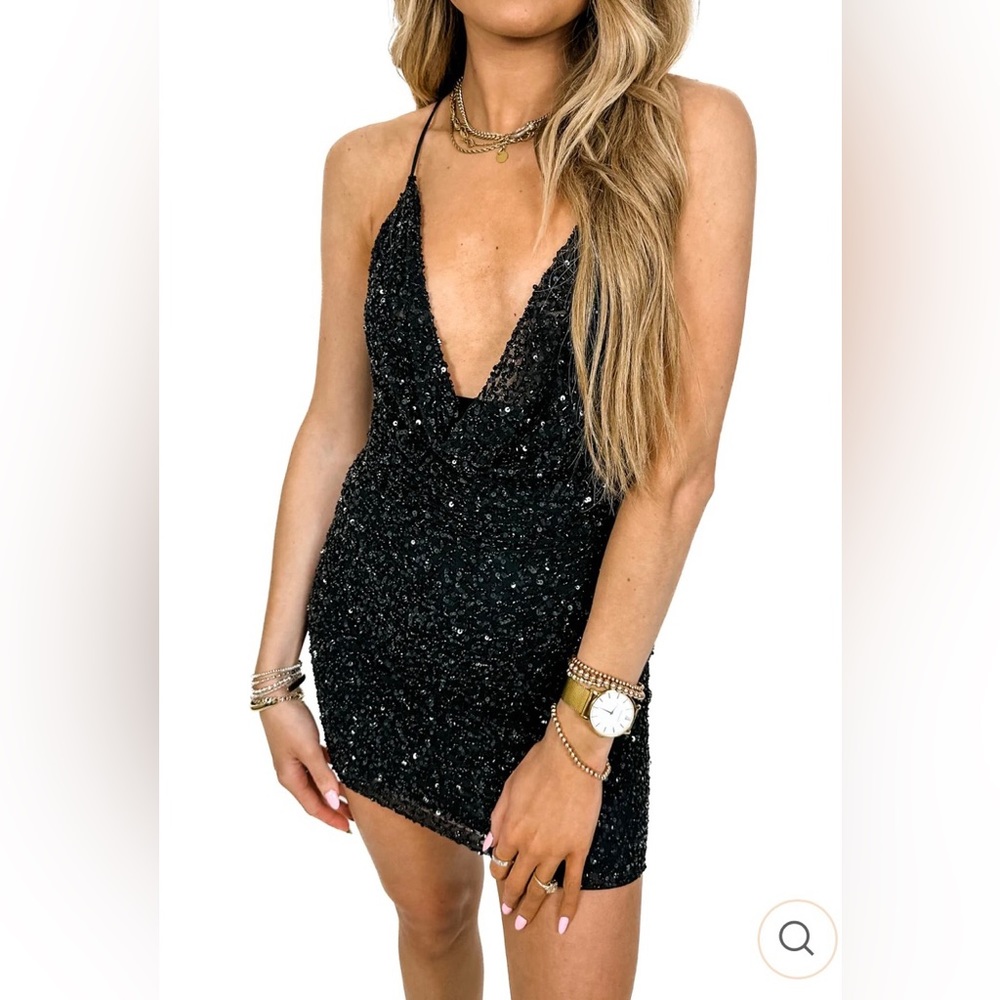 NWT Retrofete beaded mini dress